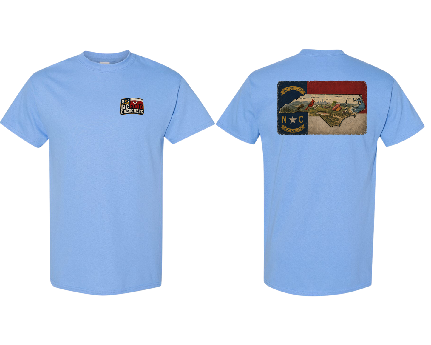 NC Food Creechers T-shirt "Rustic NC"