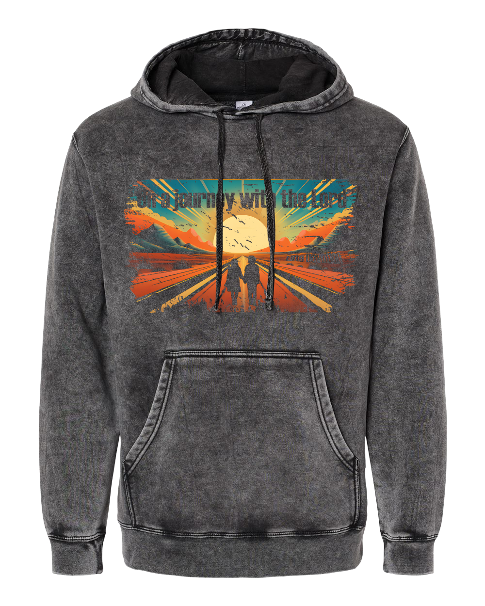 'On A Journey With The Lord' Vintage Classic Fit Hoodie