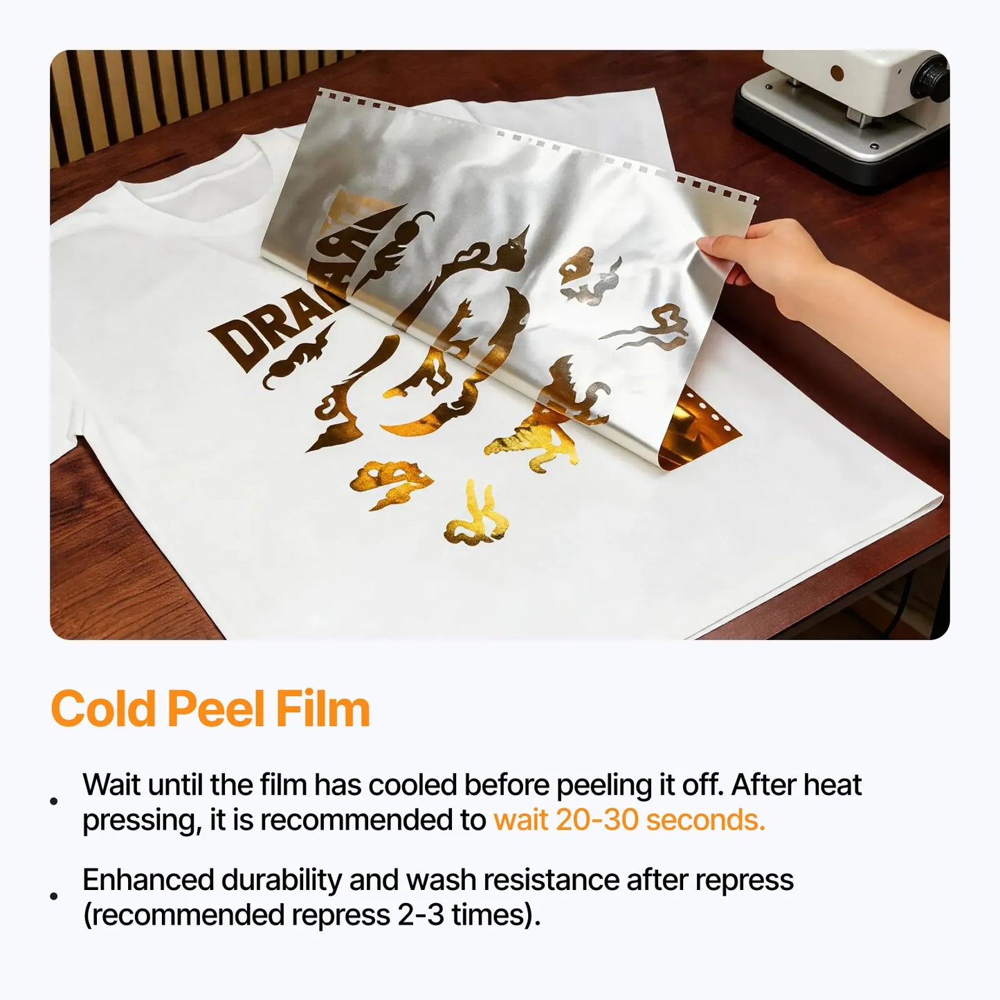 Gold DTF Print