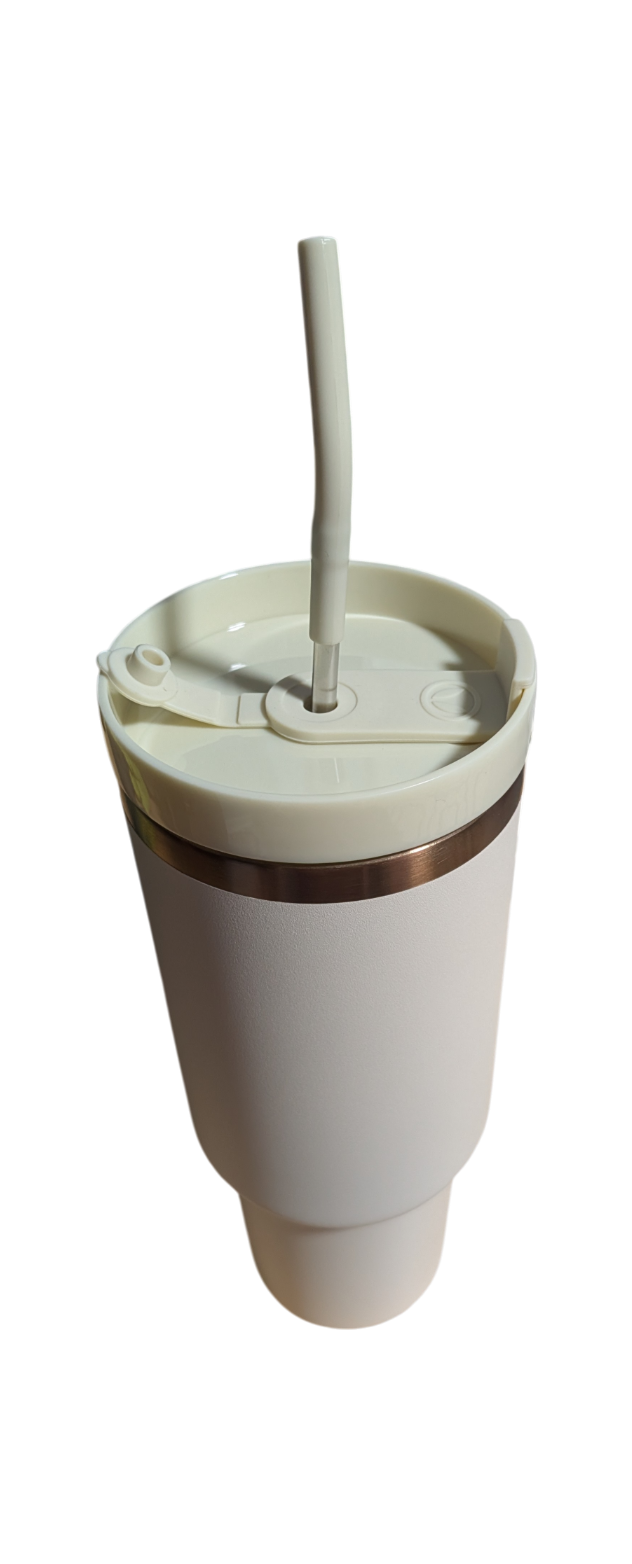 Custom Lazer Engraving "40oz Stainless Steel Tumblers Rainbow, Bronze Plated, Powder Coated"