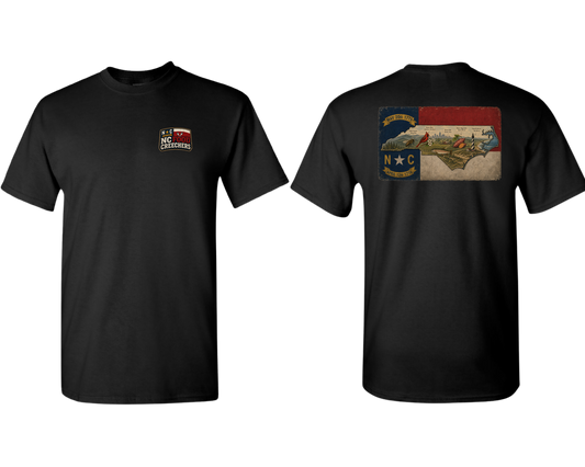 NC Food Creechers T-shirt "Rustic NC"
