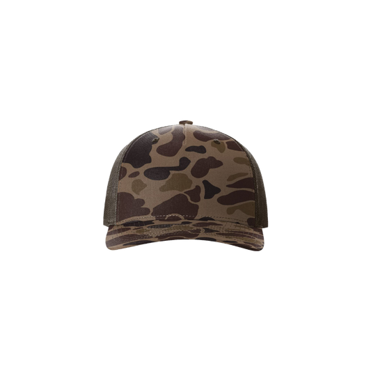Duck Camouflage-patterned cap on a white background