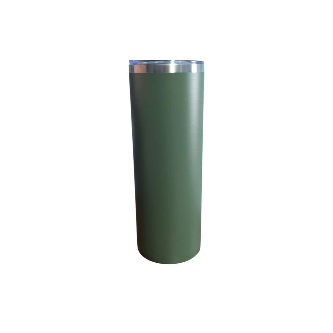 Custom Lazer Engraved "20oz Stainless Steel Skinny Tumblers Straight Double Wall Powder Coated Insulated Tumbler with Lid and Straw"