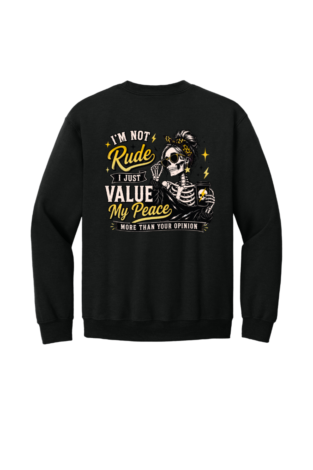 "I'm not Rude" Hoodie/Sweatshirt (Authentic Gold Look)