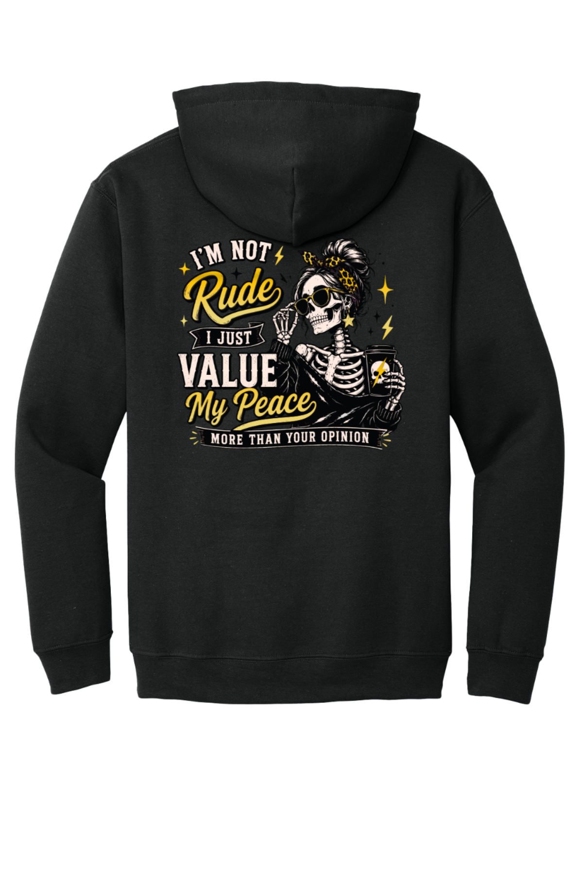 "I'm not Rude" Hoodie/Sweatshirt (Authentic Gold Look)