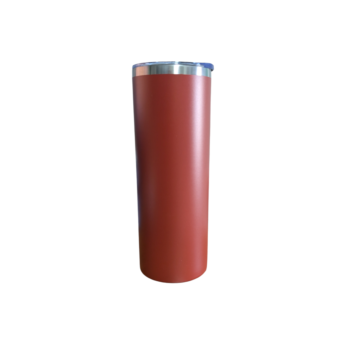Custom Lazer Engraved "20oz Stainless Steel Skinny Tumblers Straight Double Wall Powder Coated Insulated Tumbler with Lid and Straw"