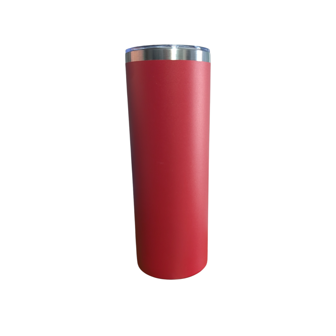 Custom Lazer Engraved "20oz Stainless Steel Skinny Tumblers Straight Double Wall Powder Coated Insulated Tumbler with Lid and Straw"