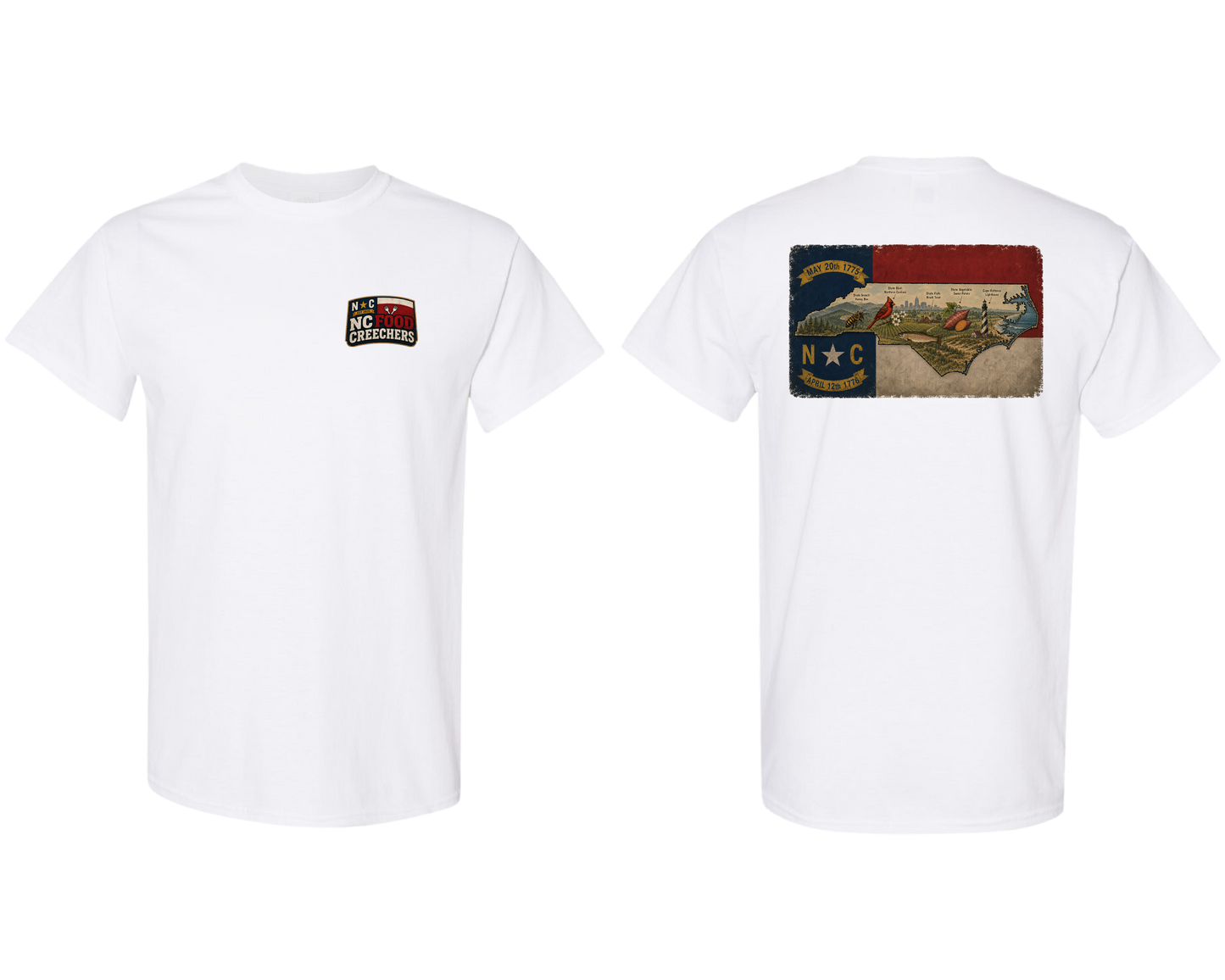 NC Food Creechers T-shirt "Rustic NC"